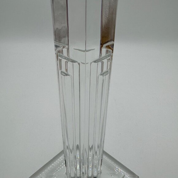 Waterford METROPOLITAN Crystal Tall Single Light Candlestick exquisite art deco - Picture 6 of 12